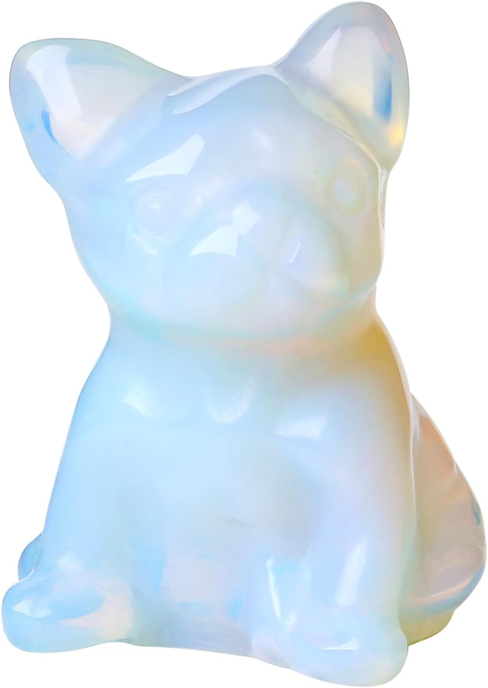 Sweet Spirit Animal Crystal Figurine - Pocket-Sized Healing Stone Sculpture for Pet Lovers, Birthdays & Mindfulness Gifts