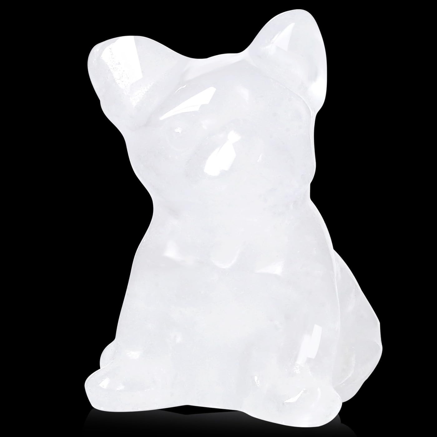Sweet Spirit Animal Crystal Figurine - Pocket-Sized Healing Stone Sculpture for Pet Lovers, Birthdays & Mindfulness Gifts