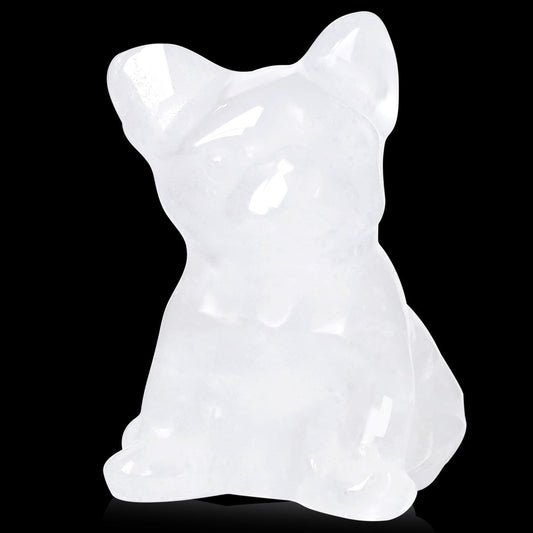 Sweet Spirit Animal Crystal Figurine - Pocket-Sized Healing Stone Sculpture for Pet Lovers, Birthdays & Mindfulness Gifts