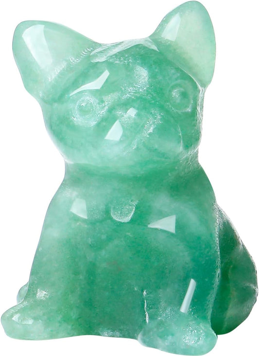 Sweet Spirit Animal Crystal Figurine - Pocket-Sized Healing Stone Sculpture for Pet Lovers, Birthdays & Mindfulness Gifts
