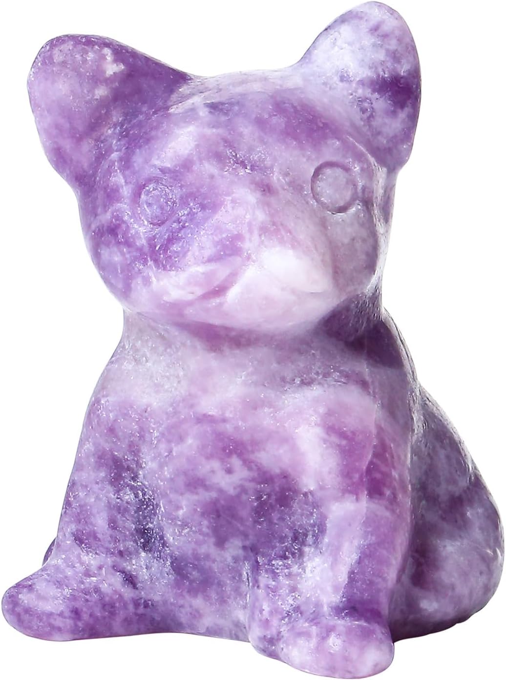 Sweet Spirit Animal Crystal Figurine - Pocket-Sized Healing Stone Sculpture for Pet Lovers, Birthdays & Mindfulness Gifts