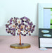 Handmade Amethyst Crystal Tree on Natural Geode Agate Base - Healing Gemstone Decor for Meditation, Reiki & Spiritual Gifts - Tree of Life Energy Art for Home & Office