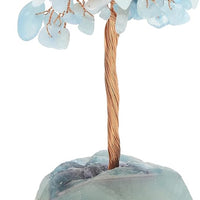 Handmade Tree of Life Crystal Decor - Natural Gemstone Art for Wealth Attraction & Positive Energy, Spiritual Gifts for Home, Office or Birthdays