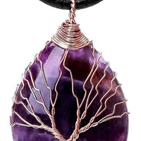Handmade 7 Chakra Balancing Necklace - Natural Gemstone & Copper Wire Wrapped Boho Choker for Meditation & Energy Healing