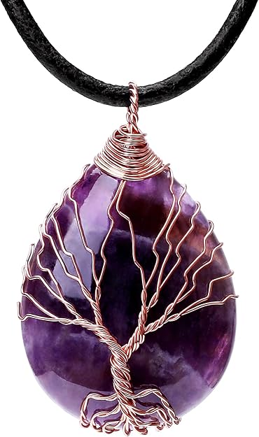 Handmade 7 Chakra Balancing Necklace - Natural Gemstone & Copper Wire Wrapped Boho Choker for Meditation & Energy Healing