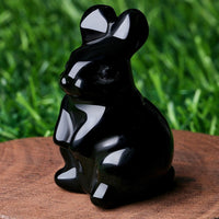 Sweet Spirit Animal Crystal Figurine - Pocket-Sized Healing Stone Sculpture for Pet Lovers, Birthdays & Mindfulness Gifts