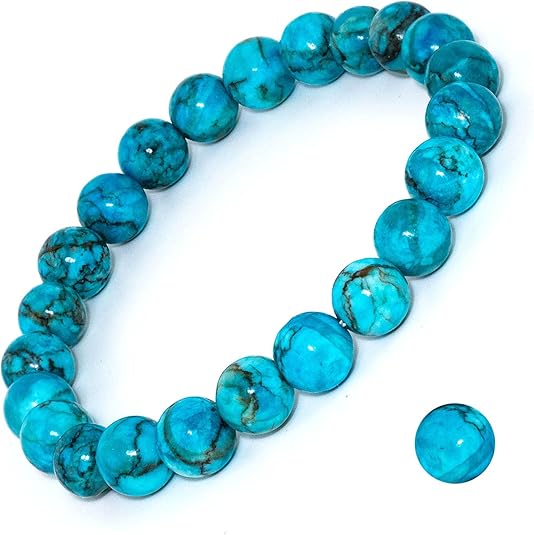 Handmade 8mm Natural Gemstone Stretch Bracelet - Healing Crystal Jewelry for Meditation, Yoga & Positive Energy Balance