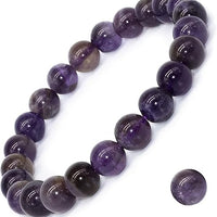 Handmade 8mm Natural Gemstone Stretch Bracelet - Healing Crystal Jewelry for Meditation, Yoga & Positive Energy Balance