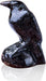 Obsidian Raven Figurine - Handmade Spiritual Protection Stone, Reiki Meditation Office Decor & Pagan Gift