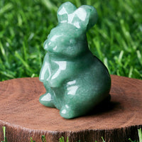 Sweet Spirit Animal Crystal Figurine - Pocket-Sized Healing Stone Sculpture for Pet Lovers, Birthdays & Mindfulness Gifts