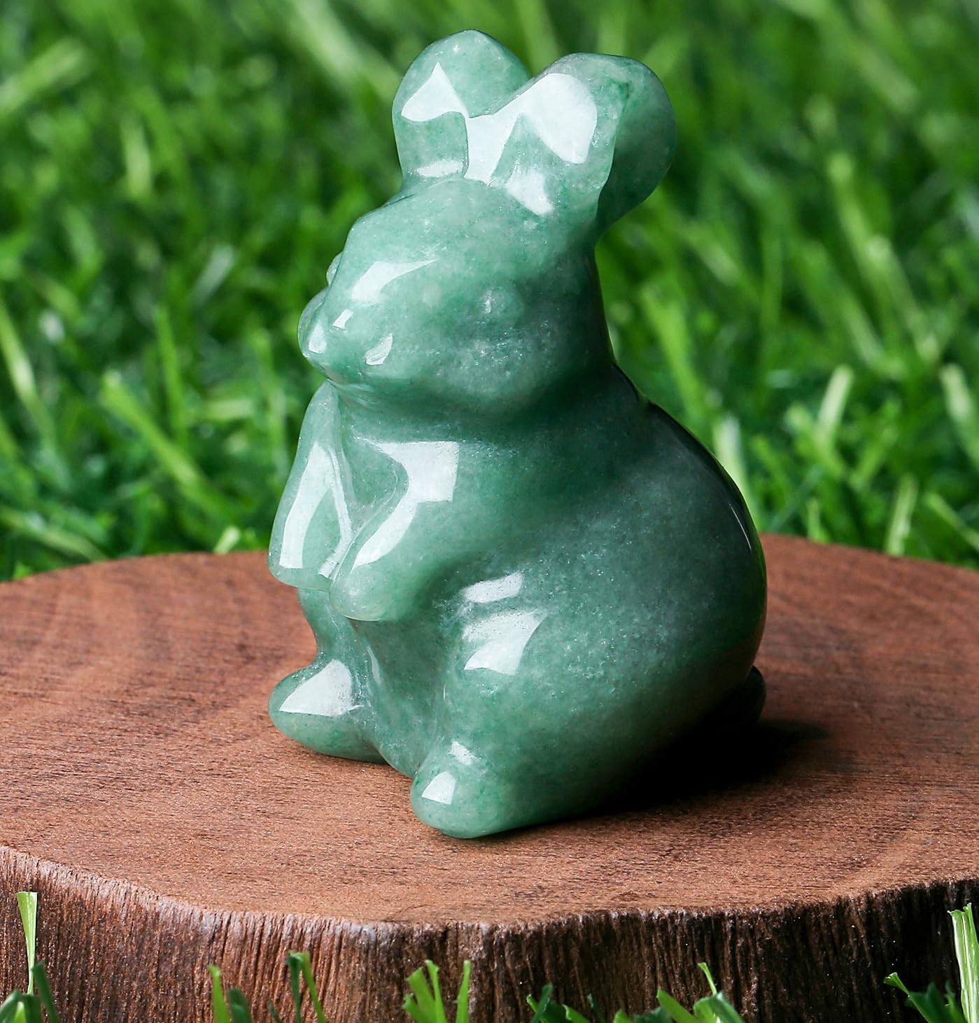 Sweet Spirit Animal Crystal Figurine - Pocket-Sized Healing Stone Sculpture for Pet Lovers, Birthdays & Mindfulness Gifts