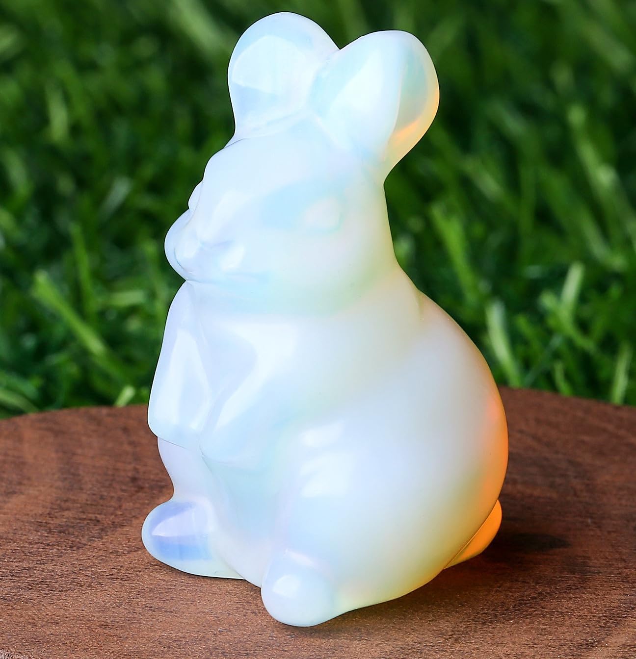 Sweet Spirit Animal Crystal Figurine - Pocket-Sized Healing Stone Sculpture for Pet Lovers, Birthdays & Mindfulness Gifts