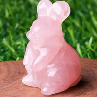 Sweet Spirit Animal Crystal Figurine - Pocket-Sized Healing Stone Sculpture for Pet Lovers, Birthdays & Mindfulness Gifts