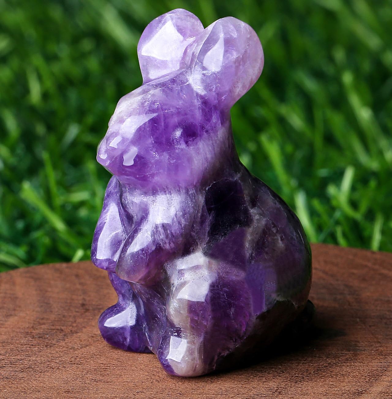 Sweet Spirit Animal Crystal Figurine - Pocket-Sized Healing Stone Sculpture for Pet Lovers, Birthdays & Mindfulness Gifts