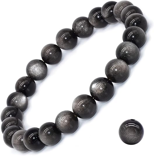Handmade 8mm Natural Gemstone Stretch Bracelet - Healing Crystal Jewelry for Meditation, Yoga & Positive Energy Balance