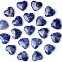 20-Piece Rose Quartz Heart Stones Set - Natural Healing Crystals for Love, Reiki Balancing & Meditation - Pocket-Sized Crystal Hearts Bulk Gift for Women, Mothers Day, Self-Care