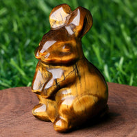 Sweet Spirit Animal Crystal Figurine - Pocket-Sized Healing Stone Sculpture for Pet Lovers, Birthdays & Mindfulness Gifts