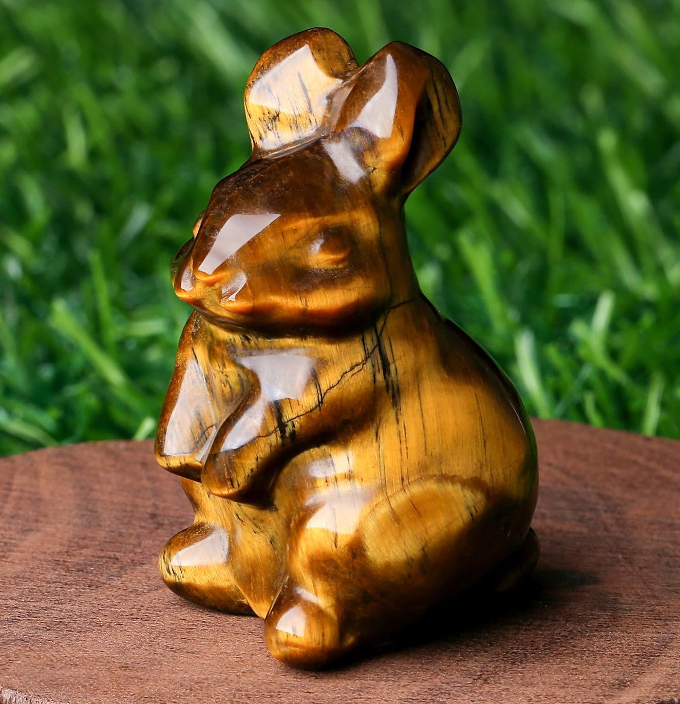 Sweet Spirit Animal Crystal Figurine - Pocket-Sized Healing Stone Sculpture for Pet Lovers, Birthdays & Mindfulness Gifts