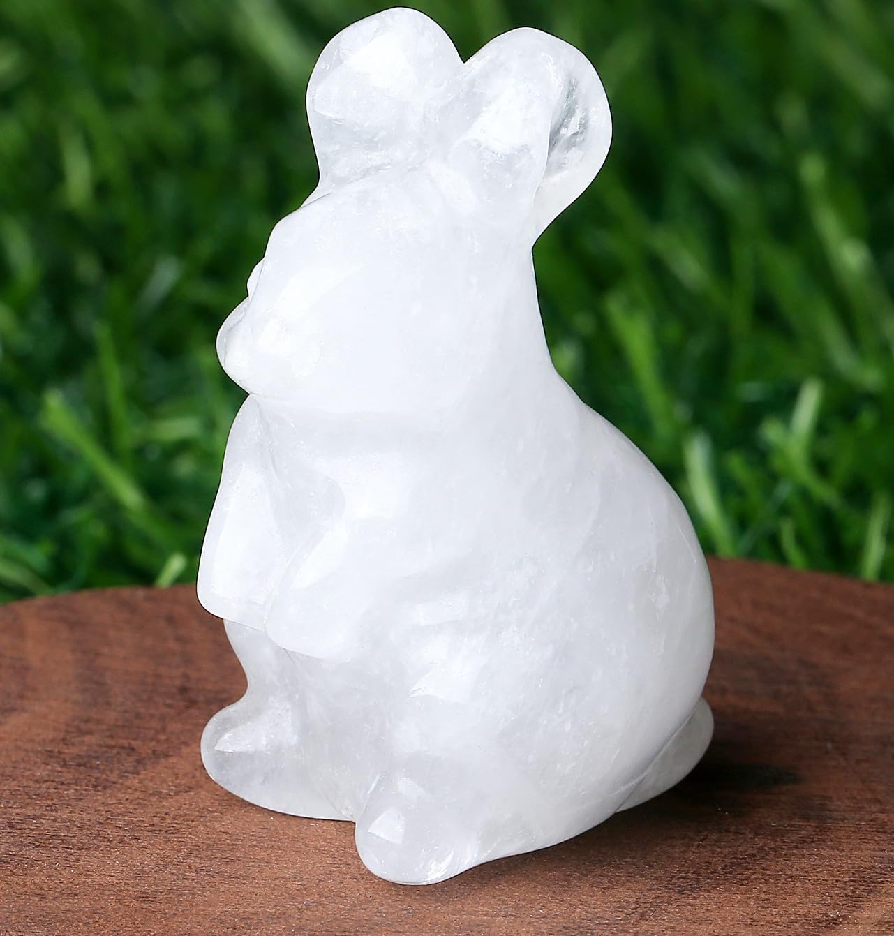 Sweet Spirit Animal Crystal Figurine - Pocket-Sized Healing Stone Sculpture for Pet Lovers, Birthdays & Mindfulness Gifts