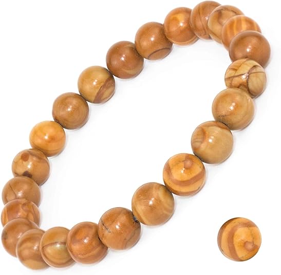 Handmade 8mm Natural Gemstone Stretch Bracelet - Healing Crystal Jewelry for Meditation, Yoga & Positive Energy Balance
