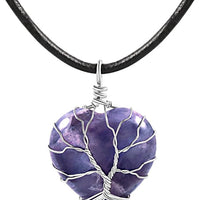 Handmade 7 Chakra Balancing Necklace - Natural Gemstone & Copper Wire Wrapped Boho Choker for Meditation & Energy Healing